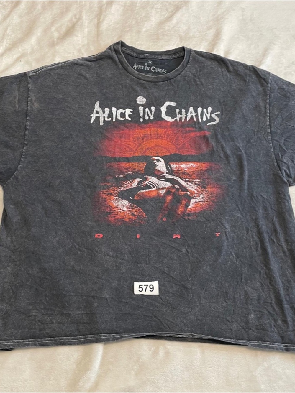 Ripple Junction Men’s Black Tee with Red Sunset Alice In Chains Graphic